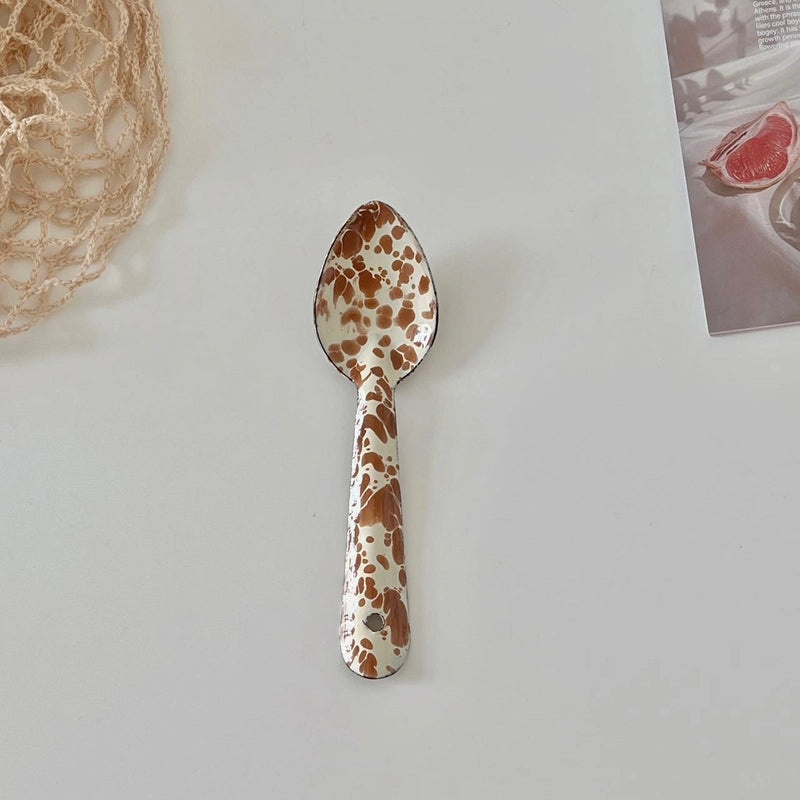 Korean Style Enamel Splash Ink Cereal Fruit Salad Bowl Set | Kitchen & Dining Tableware