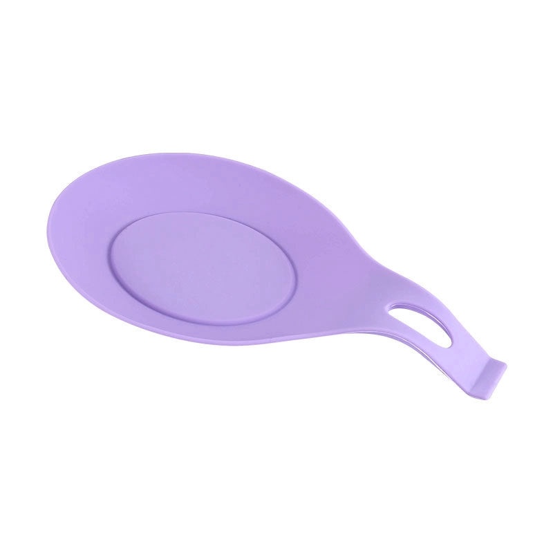 Silicone Soup Spoon Rest Holder Non-Slip Spoon Pad for Cooking Kitchen Utensils and Sauce Saucer|Kitchen Accessories