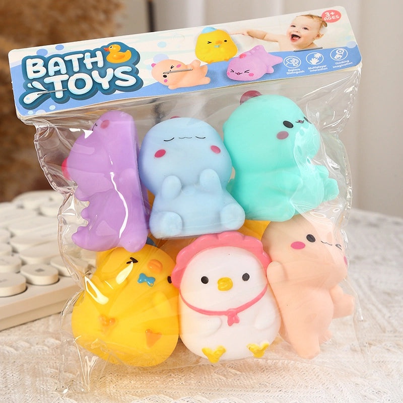 Mini Colorful Vinyl Dinosaur Toy, Educational Pinch Sound Plaything for Kids | Children's Educational Toys