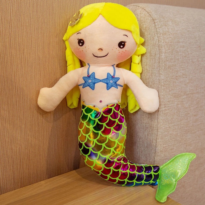 Adorable Mermaid Princess Plush Doll Sleeping Pillow for Kids Gift | Kids Bedding & Decor