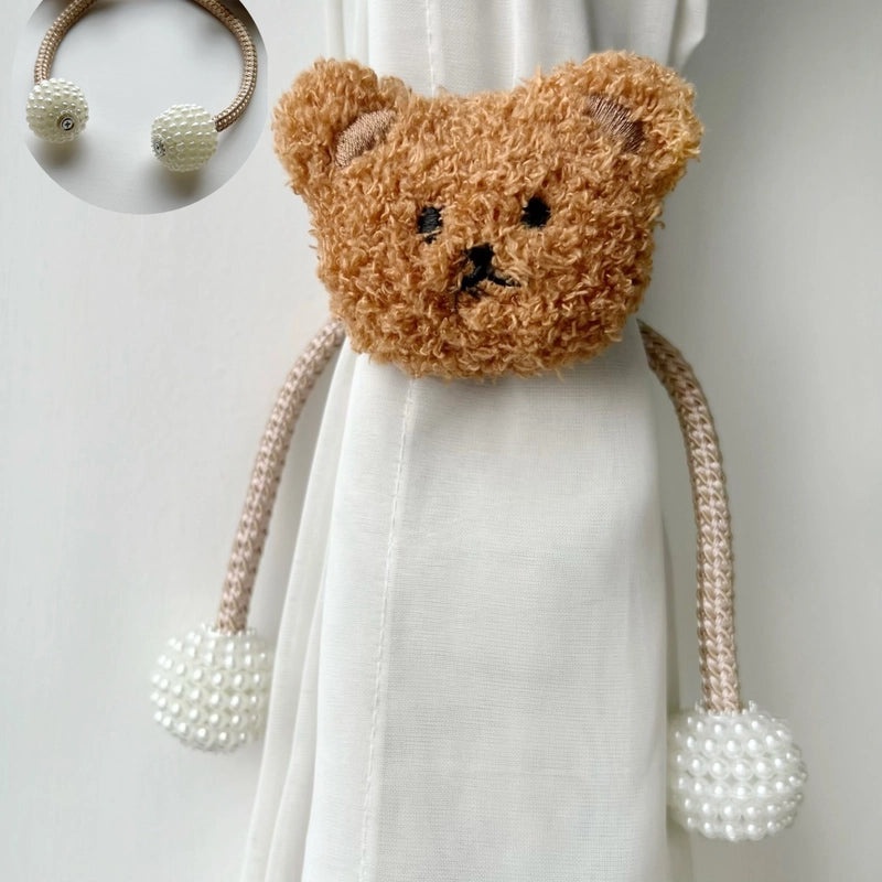 Bear and Flower Polyester Curtain Tieback for Vacation Home | Home Decor Accessories