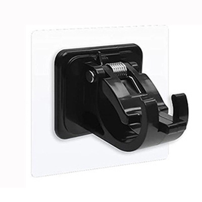 Punch-Free Adhesive Curtain Rod Hook Clip Holder for Telescopic Rods and Cross Rods|Home Decor Curtains Accessories