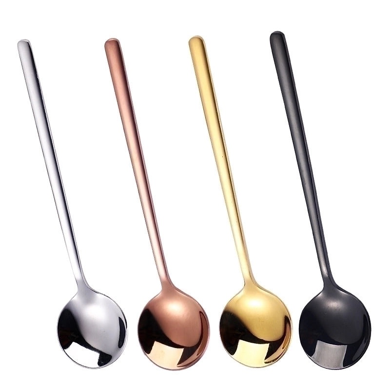 Elegant Solid Color Stainless Steel Spoon for Everyday Use|Kitchen & Dining Utensils