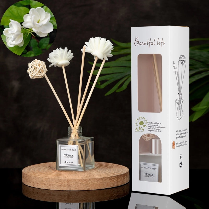 Minimalist Liquid Letter Rattan Home Scent Diffuser|Home Fragrance