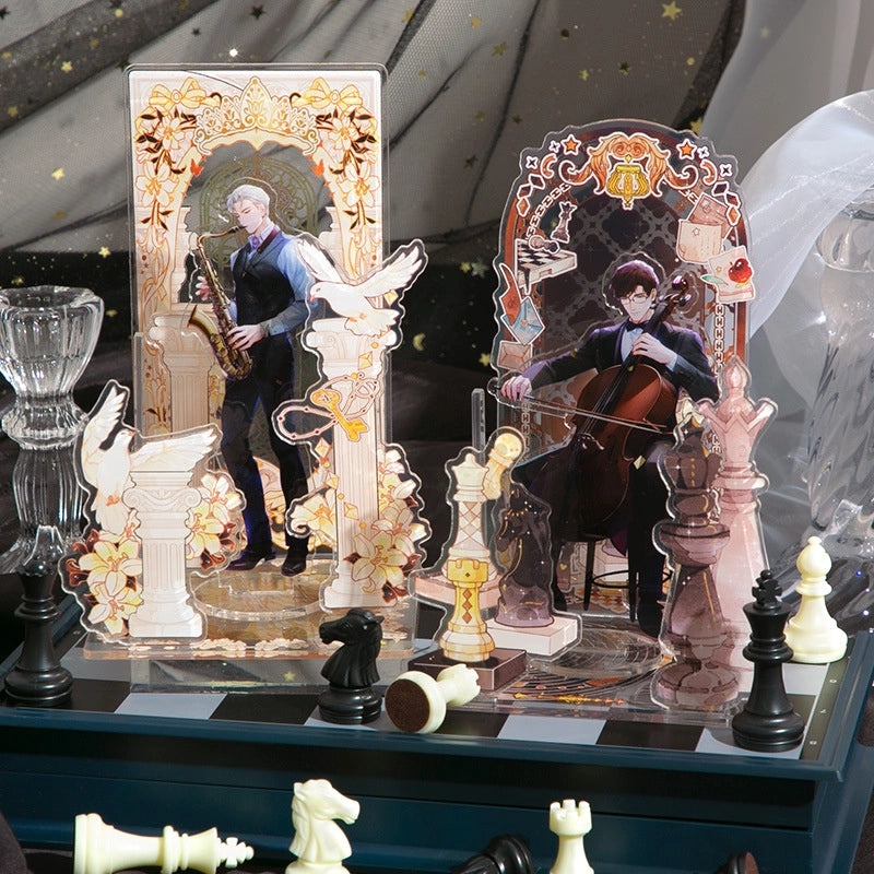 Elegant Geometric Acrylic Table Decor Standee for Women|Home Decor Accessories