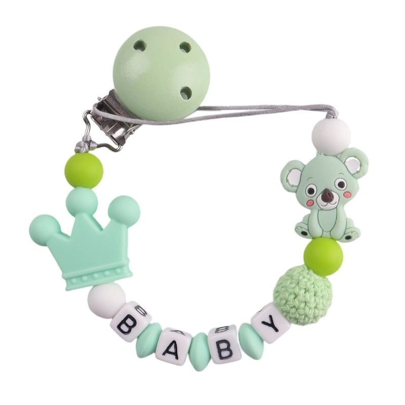 Silicone Koala Pacifier Clip Baby Teether Anti-drop Chain Molar Teething Accessory|Baby Supplies