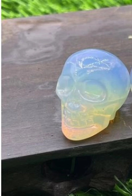 Halloween Punk Skull Natural Stone Decor|Jewelry & Accessories