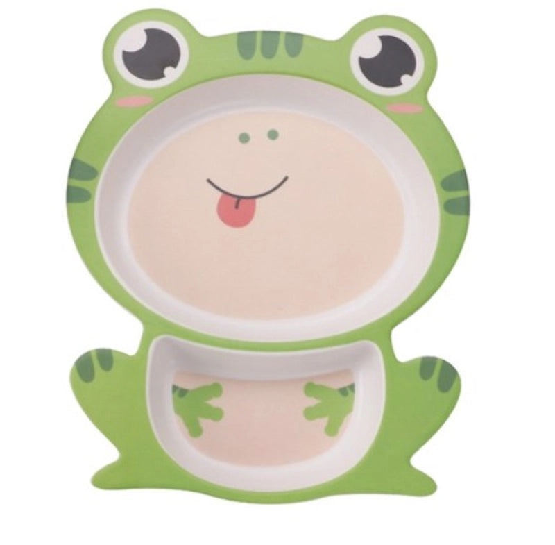 Adorable Cartoon Baby Eco-Friendly Sectioned Plate|Baby Feeding Tableware