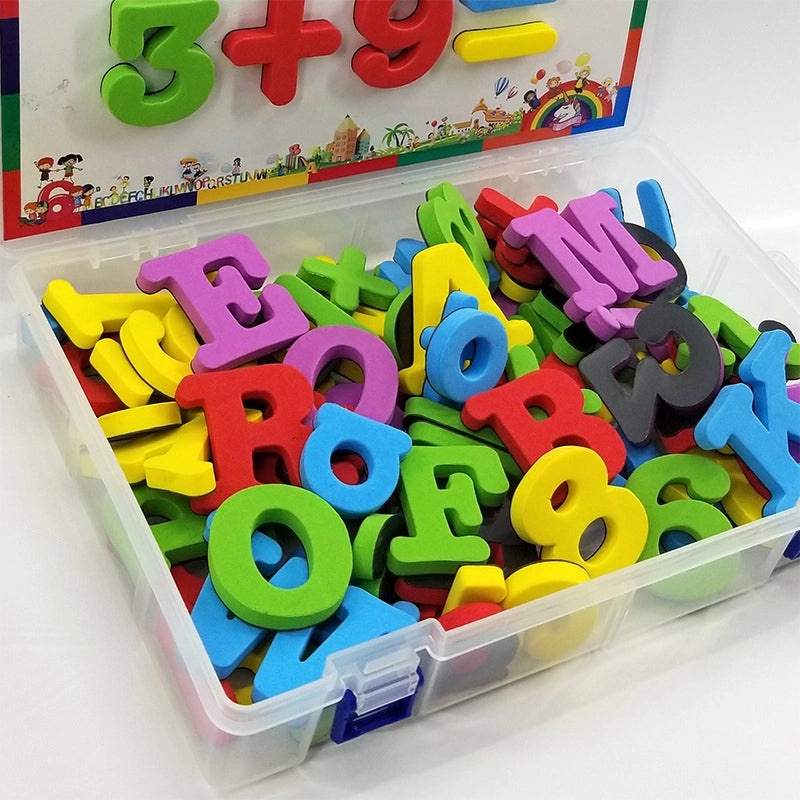 Magnetic English Alphabet and Numbers Refrigerator Stickers for Kids|Early Education Toys