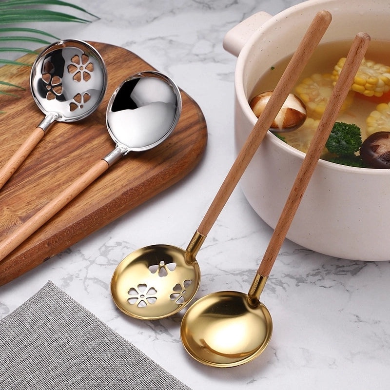 Elegant Solid Color Stainless Steel Spoon for Everyday Use|Kitchen & Dining Utensils