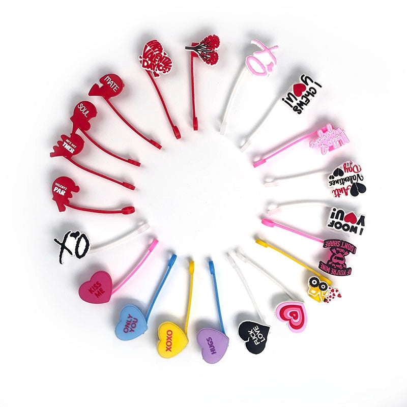 Cartoon Silicone Straw Caps for 8-10mm Straws | Personalized Drink Accessories