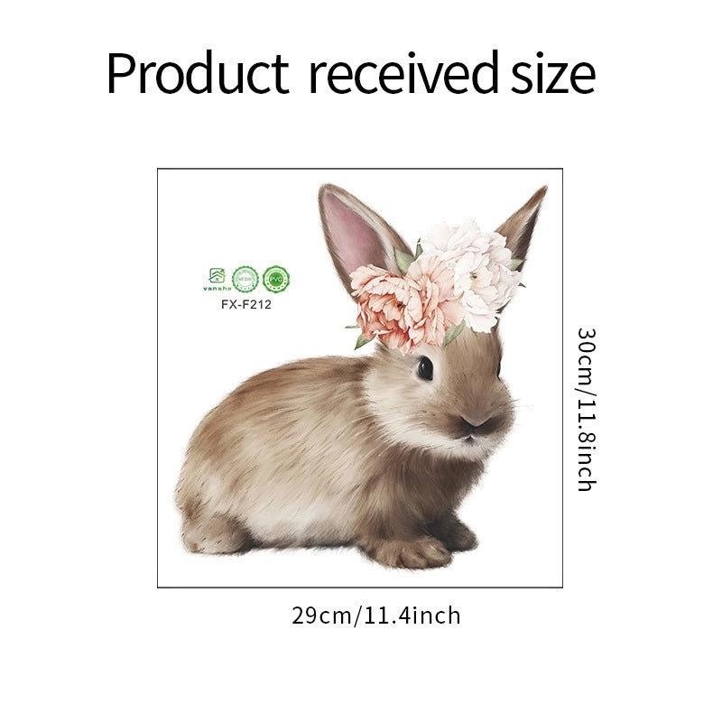 Adorable Rabbit Pet PVC Wall Decal for Dog and Cat Lovers | Home Decor