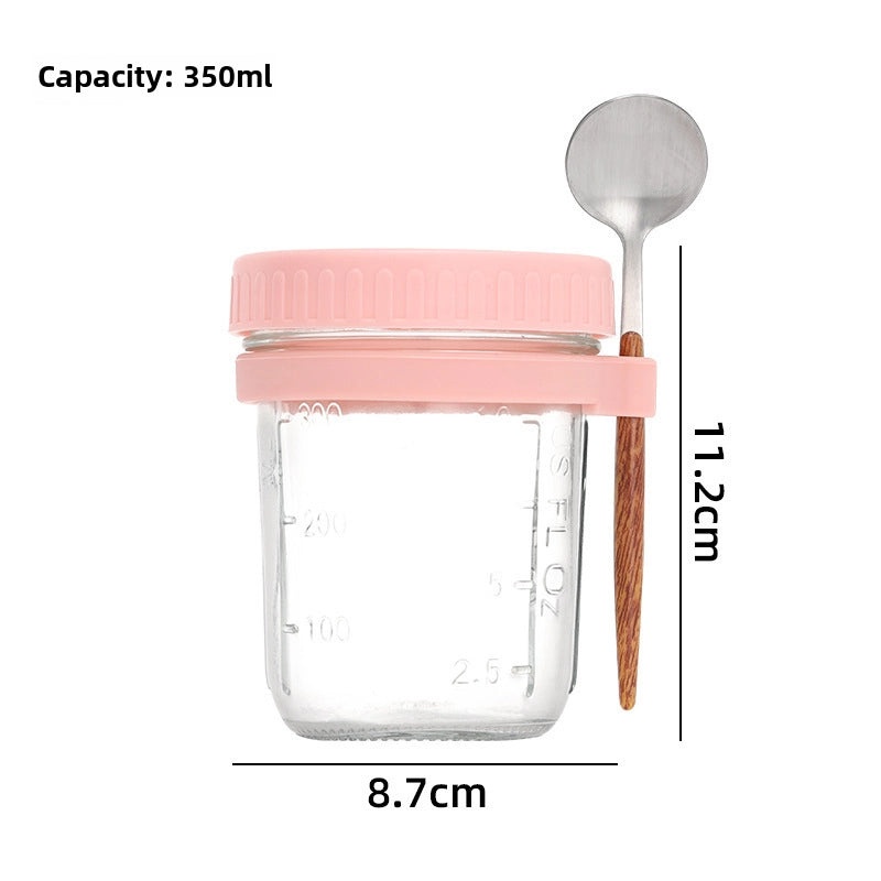 Portable Mason Jar with Lid and Spoon | Kitchen & Dining