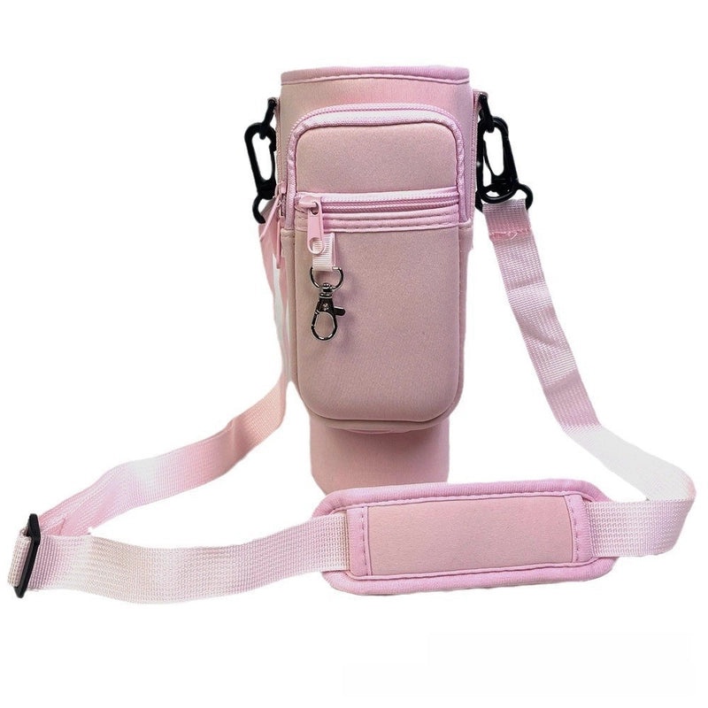 40oz Ice Cream Cup Neoprene Bottle Cover with Adjustable Shoulder Strap Crossbody Phone Bag Protective Cover|Accessories & Bags