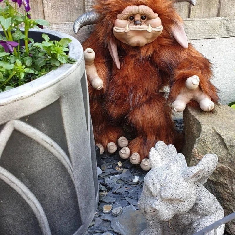 Maze Red Big Mouth Plush Doll Independent Station Ludo Baby Strange Animal Stuffed Toy|Plush Toys & Collectibles