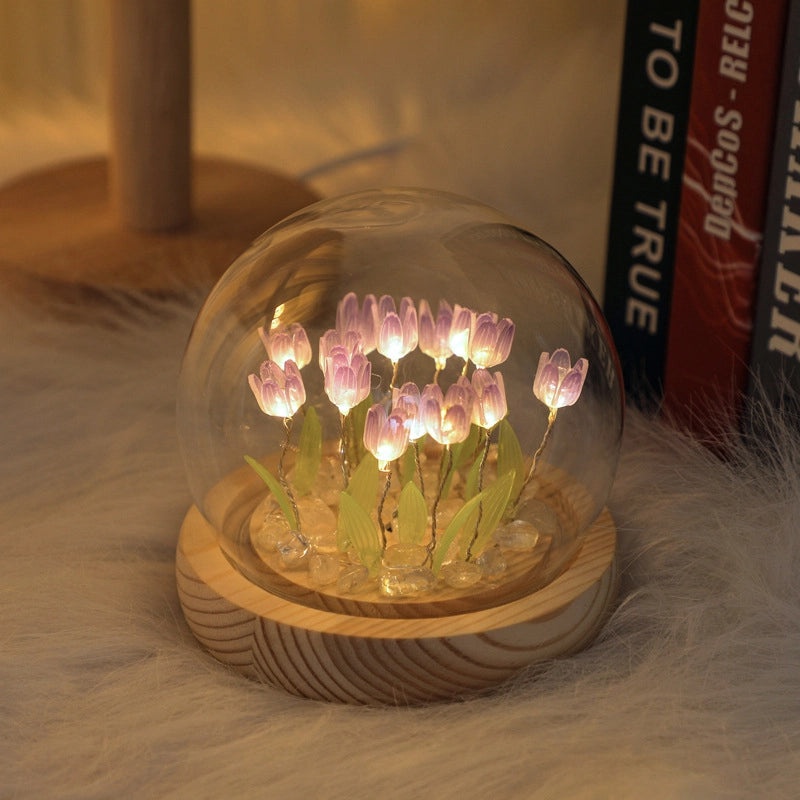 Elegant Floral Glass Ornaments for Casual Romantic Decor|Home Decor & Artificial Flowers