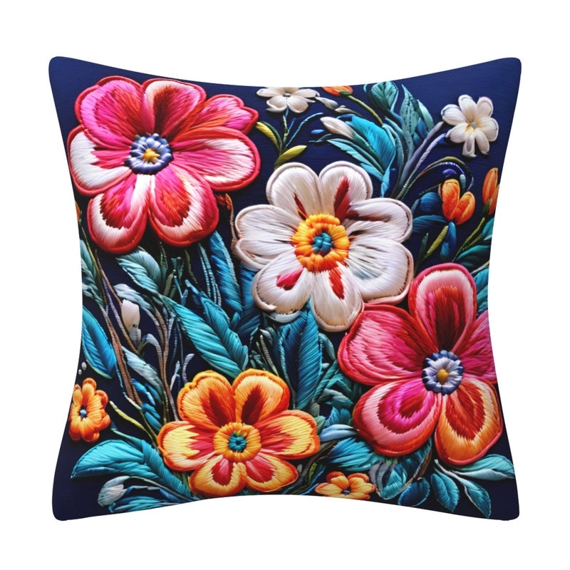 Elegant Minimalist Floral Polyester Pillow Covers for Couch and Sofa Decor|Home Decor & Living Room Accessories
