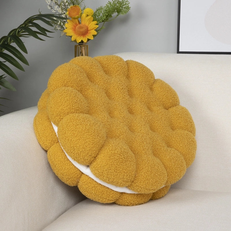 Creative Lamb Fleece Cushion Soft Sofa Pillow Office Waist Support Bedside Comfort Pillow|Home Decor Cushions