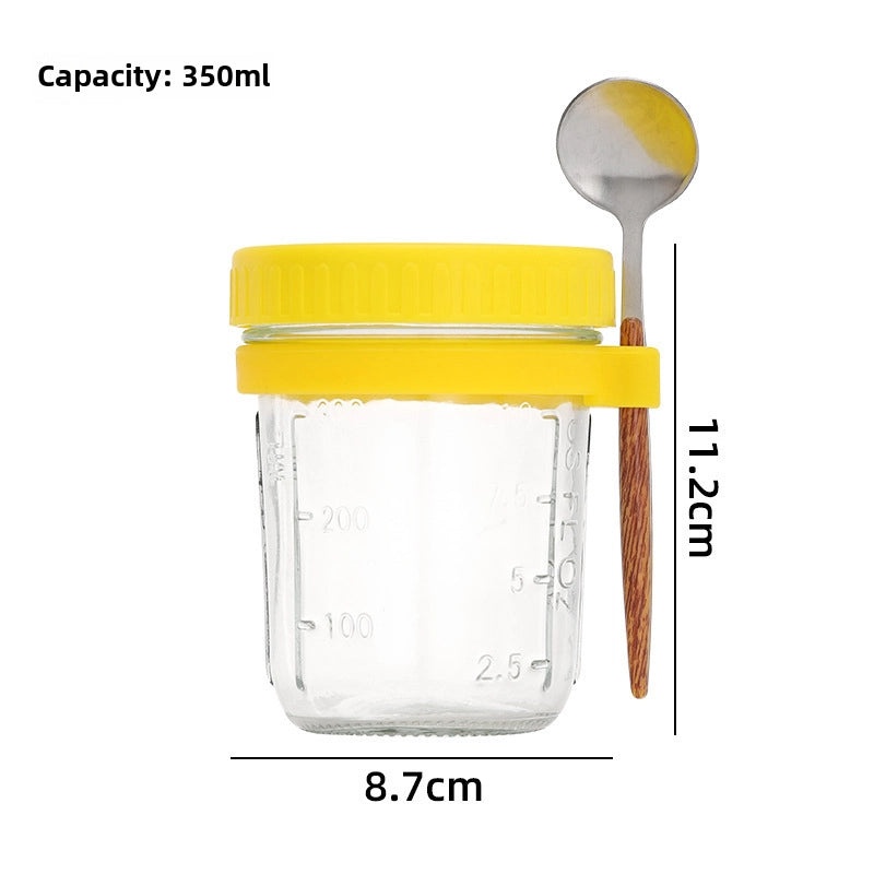 Portable Mason Jar with Lid and Spoon | Kitchen & Dining
