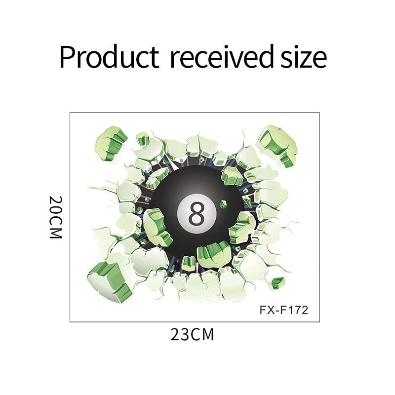 Casual Football PVC Decorative Wall Sticker for Bedroom or Living Room | Home Decor Wall Art