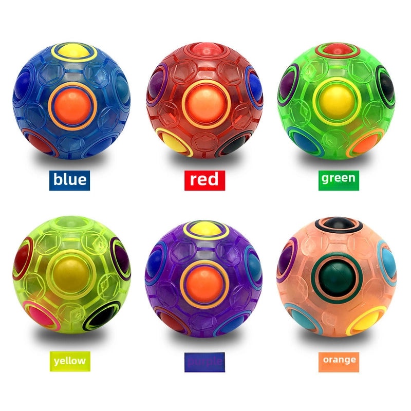 Puzzle Palm 12-Hole Football Puzzle Ball Puzzle Cube Glow Gyro Toy | Puzzle & Brain Teasers