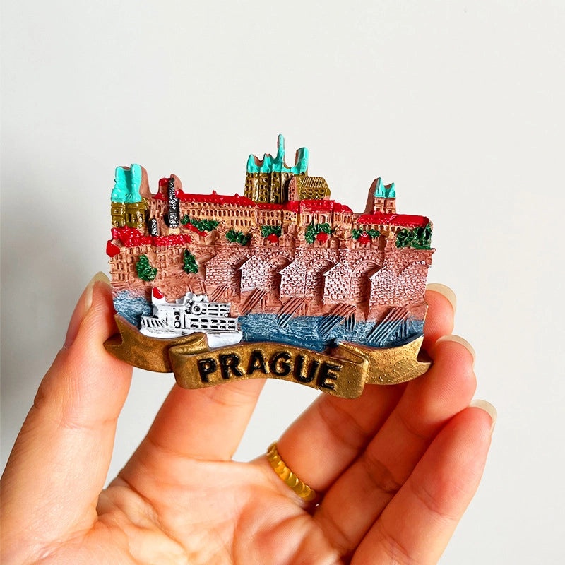 3D Travel Refrigerator Magnet Stickers Europe Cities Souvenirs Creative Tourist Gifts|Home Decor & Magnets