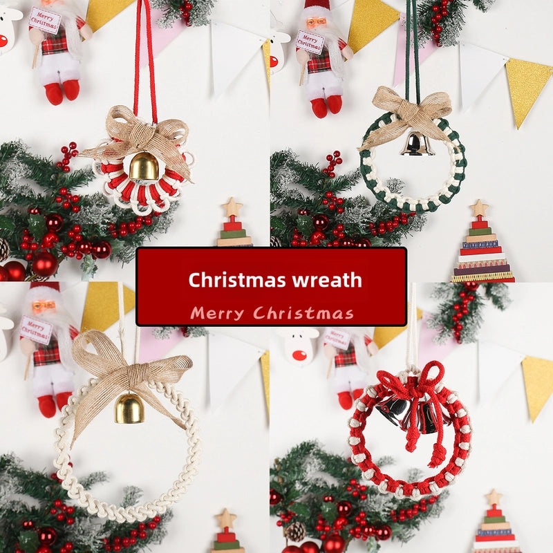 Nordic Hand-Woven Wind Chime Pendant for Door or Car Holiday Christmas Ornament Gift|Home Decor & Accessories