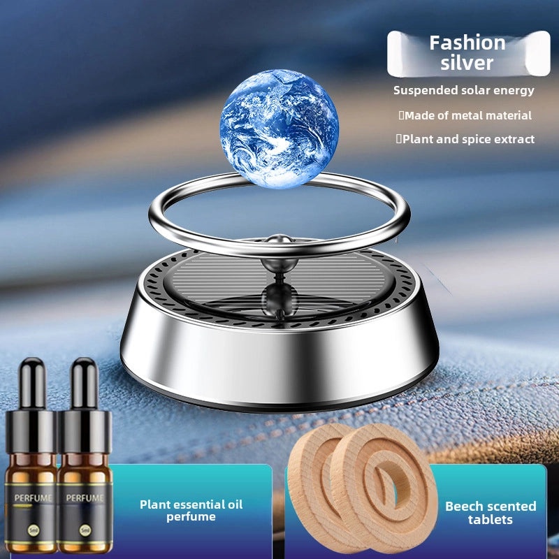 Solar Powered Car Air Freshener Hanging Ornament Long-Lasting Fragrance Odor Eliminator|Car Accessories