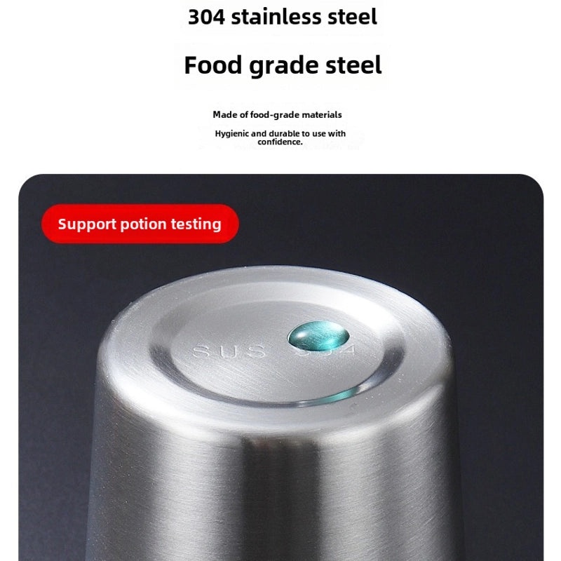 Industrial Style 304 Stainless Steel Beer Cup with Logo | Drinkware & Cups