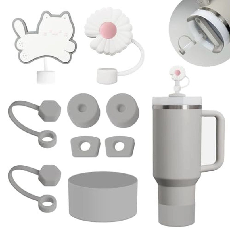 Adorable Animal Flower Silicone Cup Sleeve Set | Drinkware Accessories
