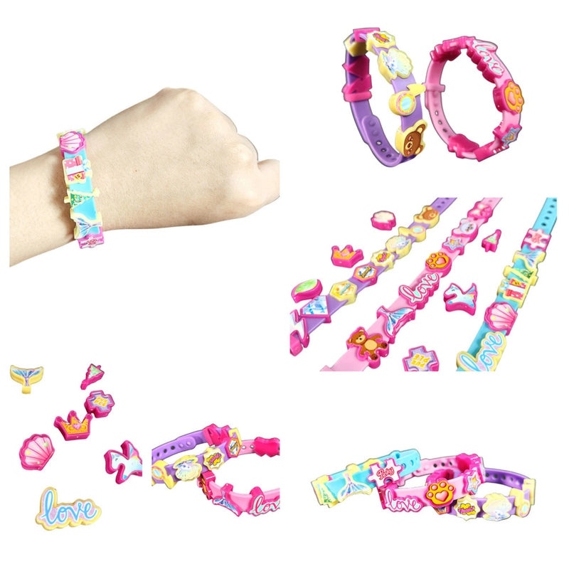 Colorful Beaded Bracelet with Cartoon Plastic Charms|Jewelry & Accessories