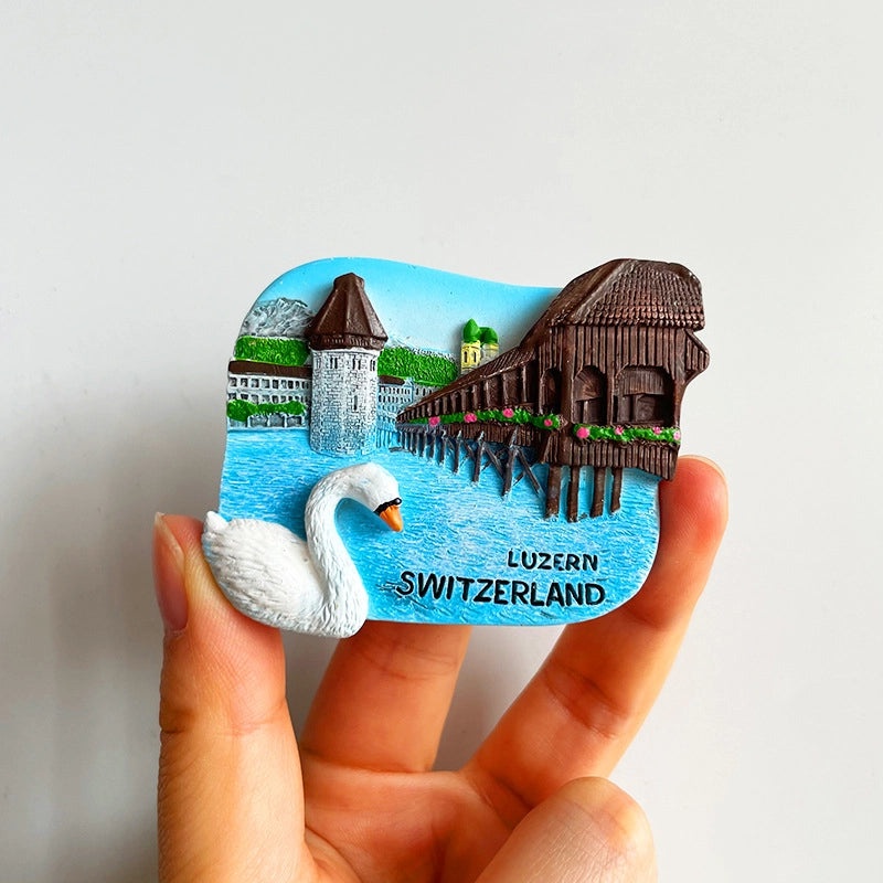 3D Travel Refrigerator Magnet Stickers Europe Cities Souvenirs Creative Tourist Gifts|Home Decor & Magnets