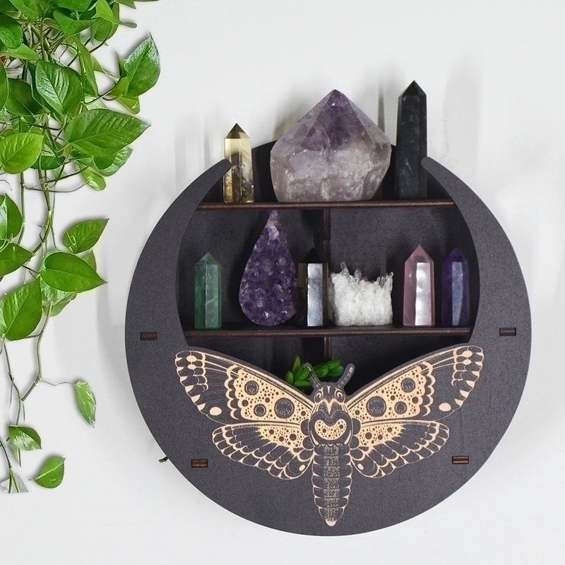 Vintage Moon Basswood Organizer Rack 1 Pc|Home Storage & Organization