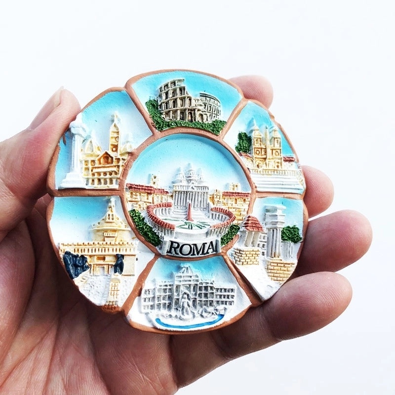 3-Piece Retro Streetwear Color Block Synthetic Resin Magnets Set|Home Decor & Magnets