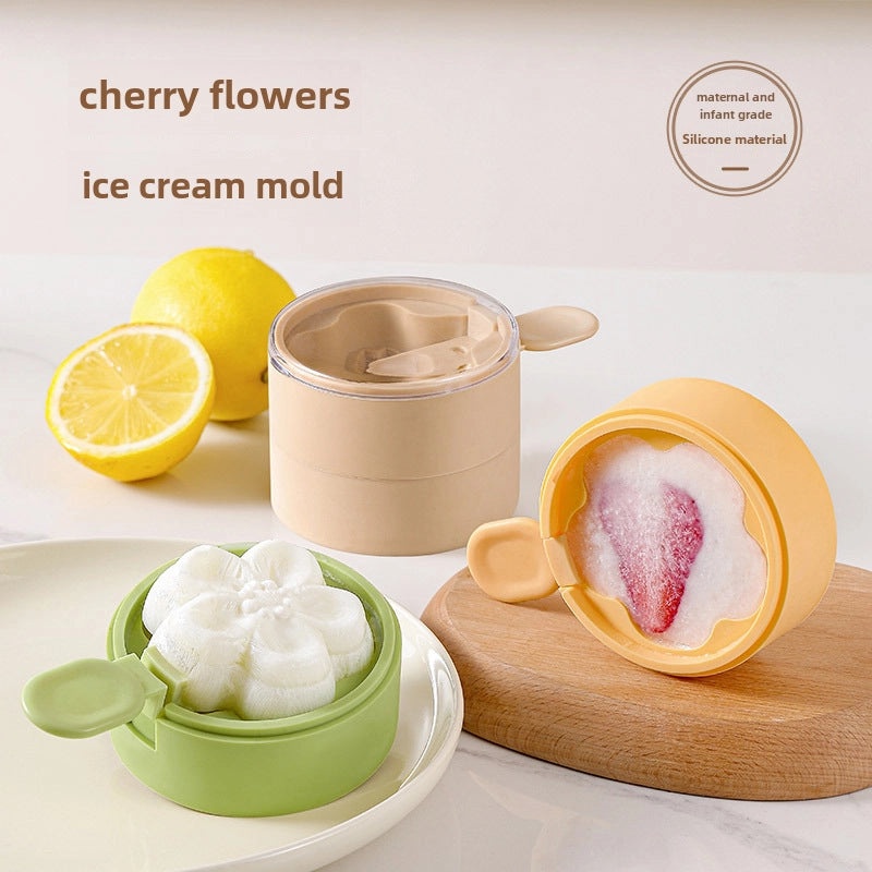 Silicone Ice Cream Popsicle Mold Box for Homemade Frozen Treats Food Grade Material | Kitchen & Dining