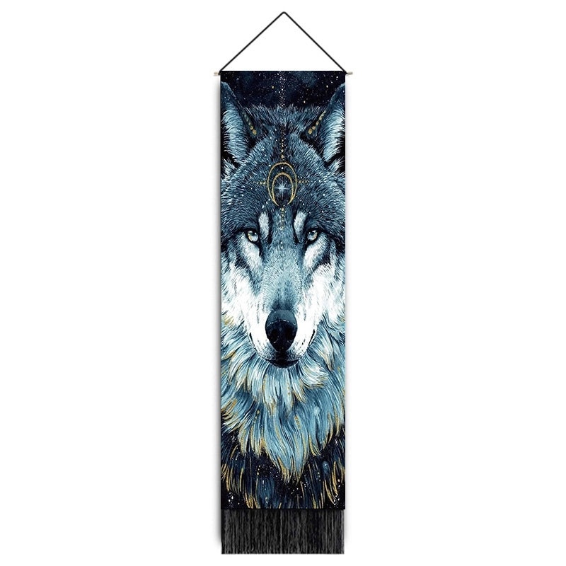 Lion Print Polyester Wall Hanging for Home Decor | Home Decor & Wall Art