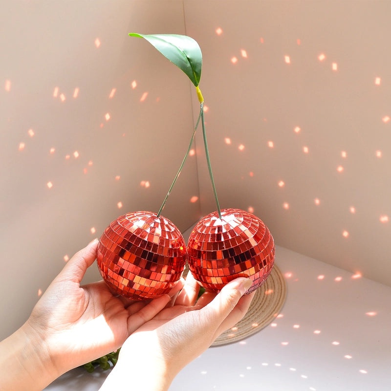 Handcrafted Cherry Glass Ornaments for Home Decor|Home Decorations