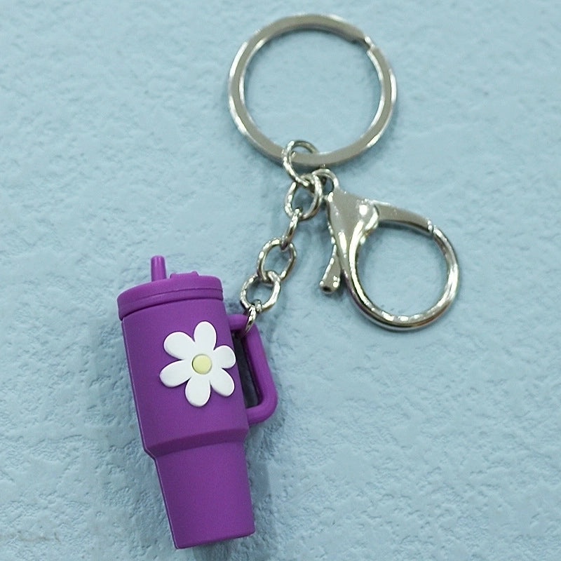 Cartoon Floral Soft Rubber Unisex Cup Charms|Drinkware Accessories