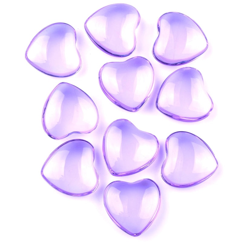 Pink 20mm Heart-Shaped Amethyst Crystal Ornament | Jewelry & Accessories