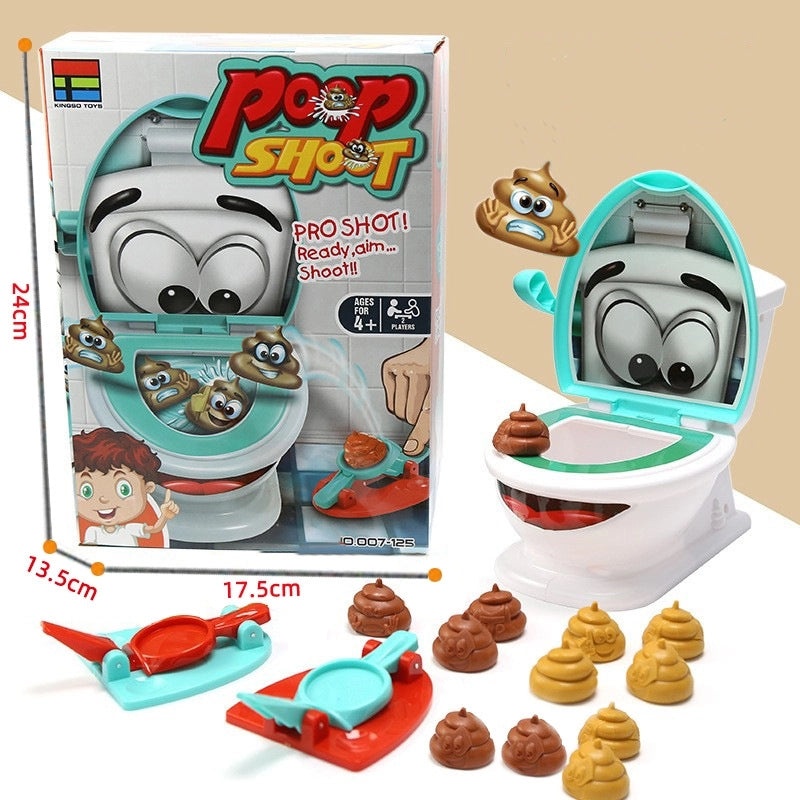 Toilet Catapult Poop Toss Game Family Fun Parent-Child Interactive Toy | Family Board Games