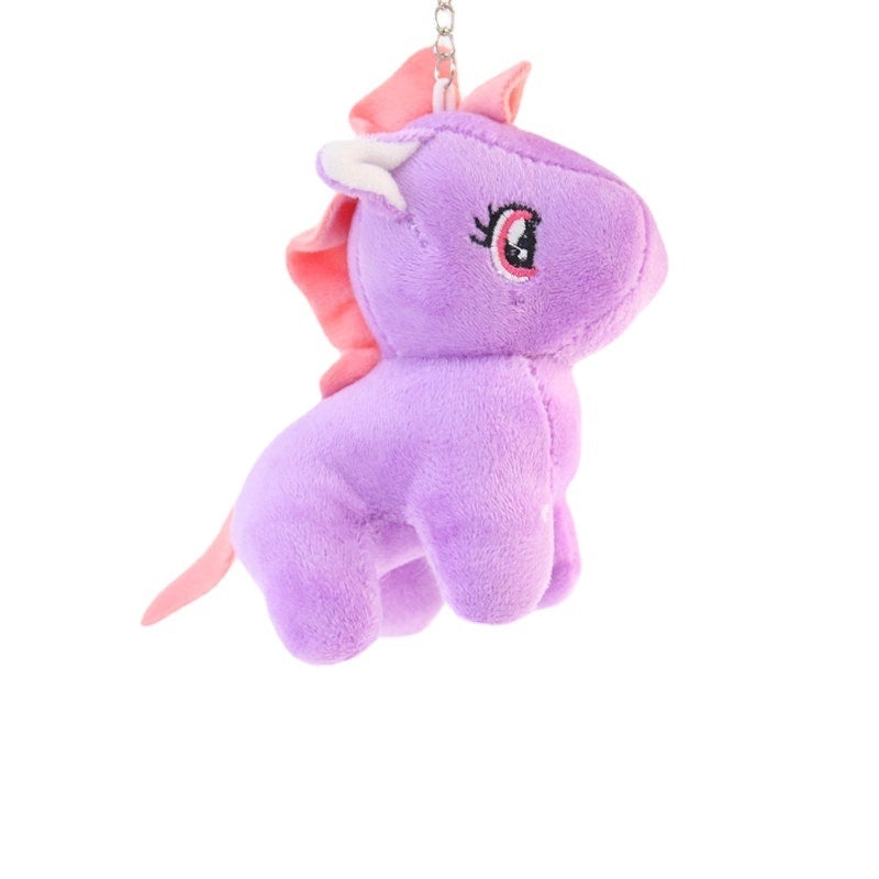 Pony Wedding Plush Doll Keychain Pendant Cute Little Pony Toy Charm|Accessories & Keychains