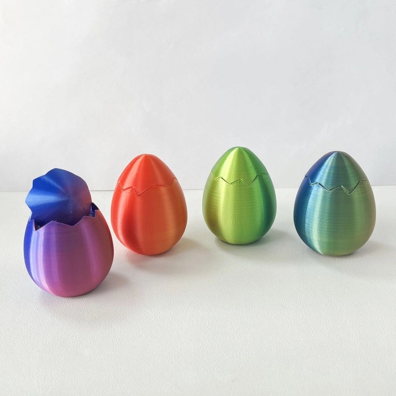 Multicolor Gradient Egg Shaped PLA Toy | Educational Toys & Collectibles