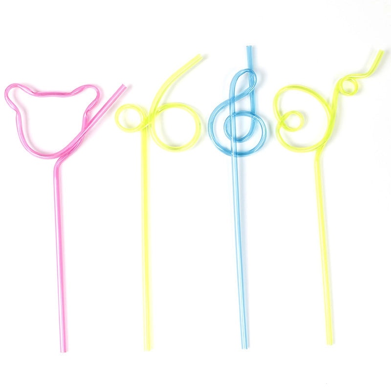 Reusable Curved PETG Art Straw | Eco-Friendly Drink Accessories