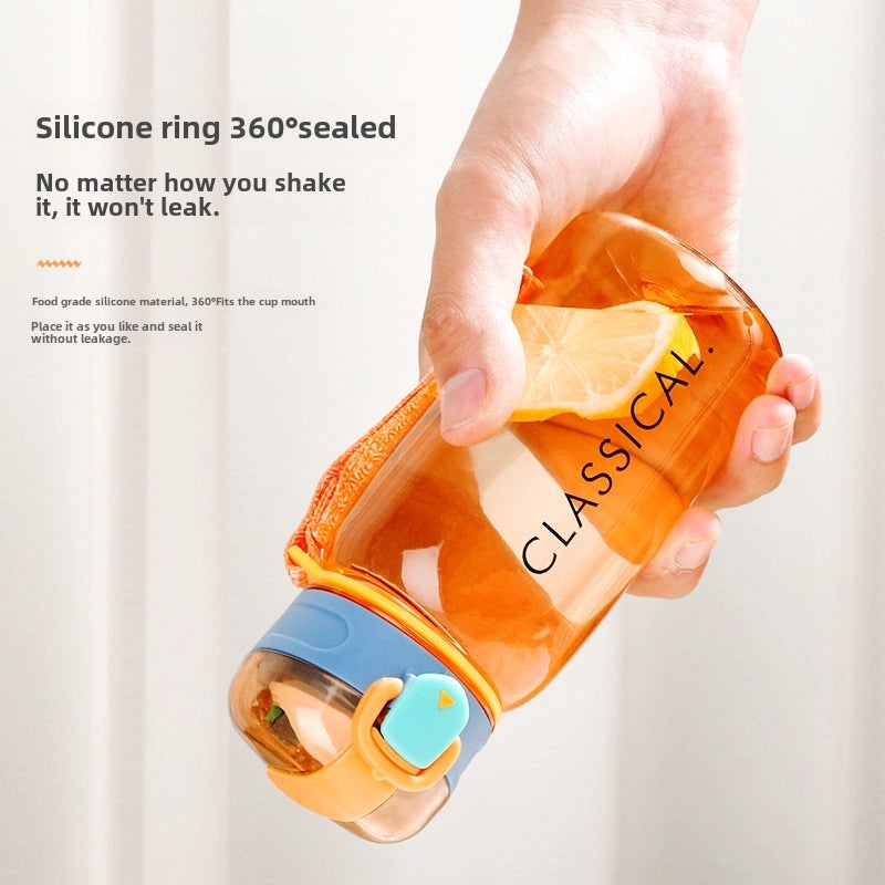 High-Capacity Plastic Sports Water Bottle with Bounce Lid | Sports & Outdoor Accessories