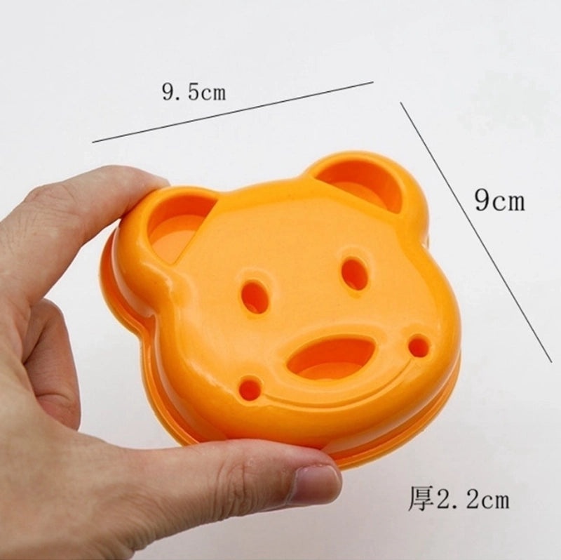 Adorable Bear-Shaped Plastic Kitchen Molds for Baking and Cooking|Kitchen Accessories