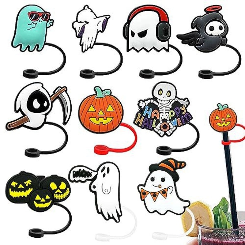 Adorable Devil Eye Star Silica Gel Straw Cap Set | Drinkware Accessories