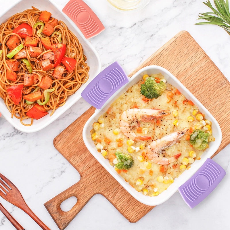 Minimalist Solid Color Silicone Bowl Clip for Kitchen Storage|Kitchen Accessories