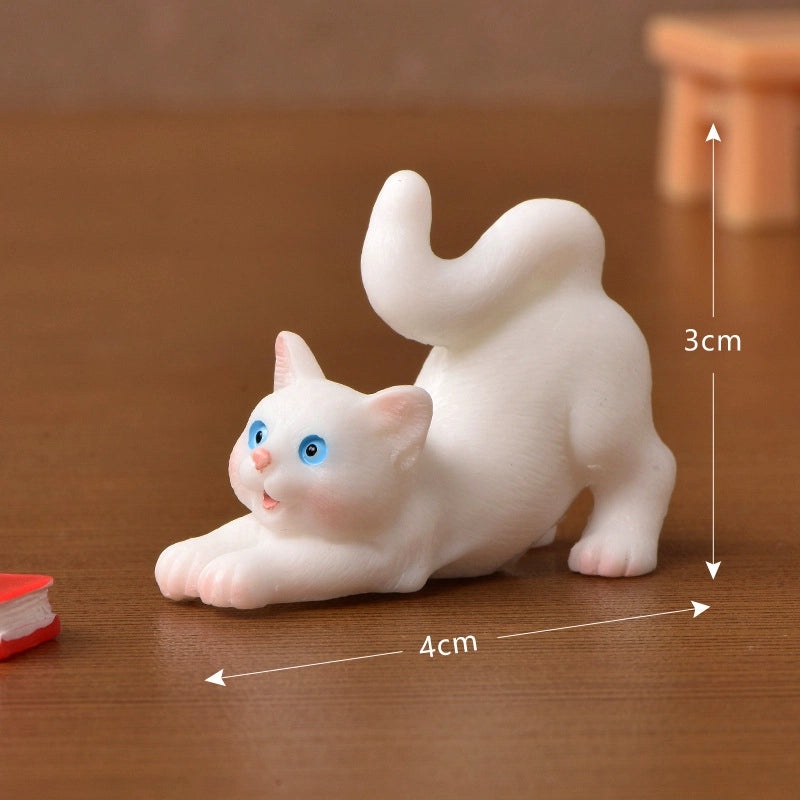 Adorable Cat Resin Figurines Decorative Home Accents|Home Decor