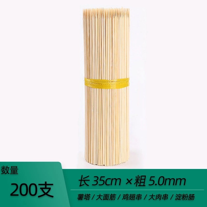 Disposable Bamboo Skewers for BBQ Grilled Meat and Fruits | Kitchen & Dining Accessories