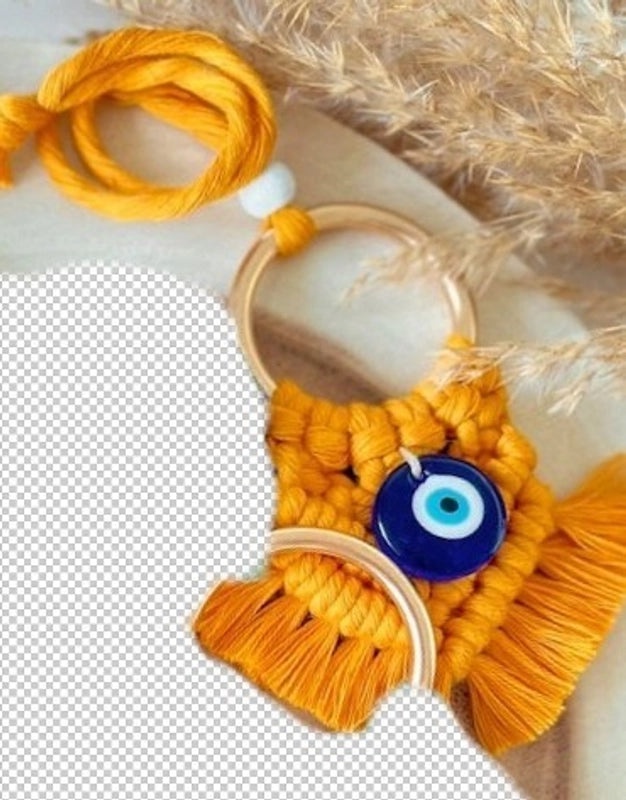 Vintage Evil Eye Cotton Thread Wall Hanging | Home Decor Wall Art